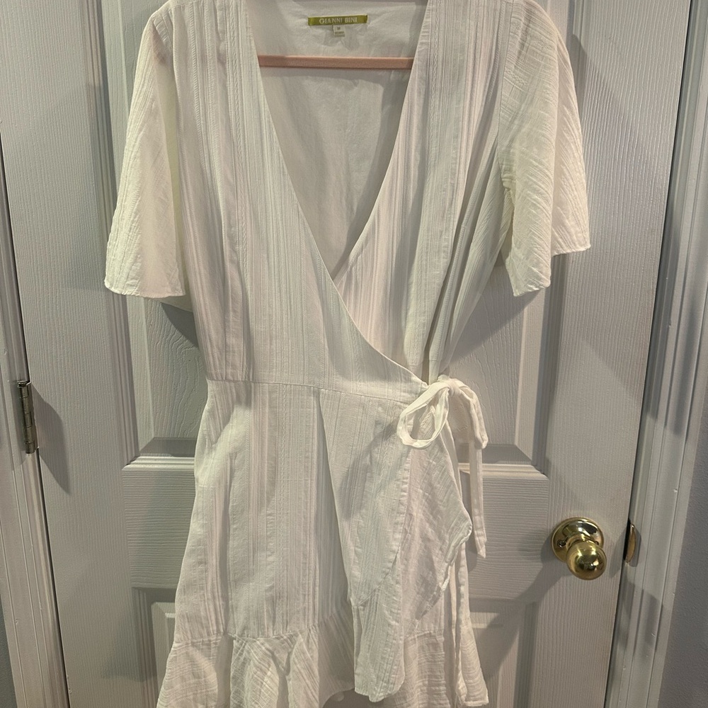 Gianni Bini White Wrap Dress